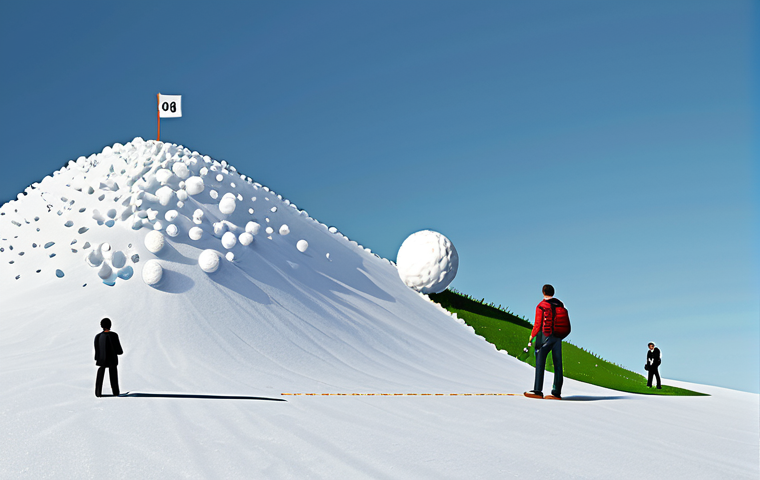 Compound Interest Illustration**

A visual representation of compound interest, showing a snowball rolling down a hill and growing larger with each rotation; graphs illustrating exponential growth versus linear growth; calculator displaying compound interest formula; fully clothed, appropriate attire, safe for work, perfect anatomy, natural proportions, professional illustration, family-friendly.

**